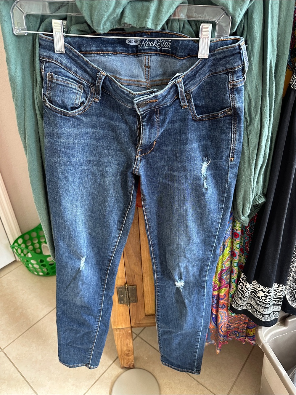Old Navy Women's Skinny Jeans - Dark Denim Blue